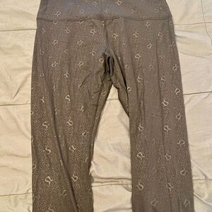 Black Lululemon Patterned Leggings